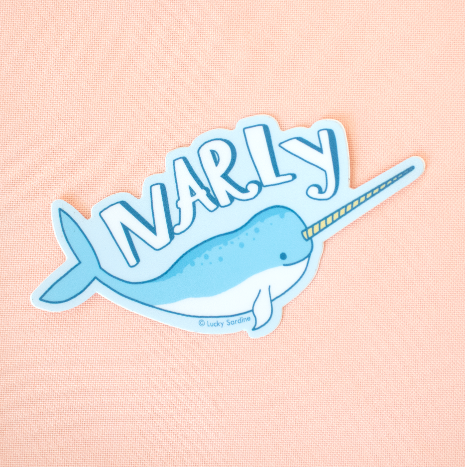 Narwhal Narly Sticker