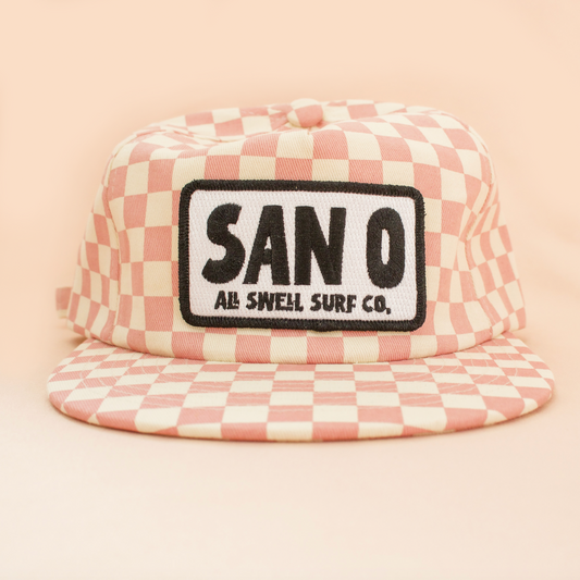 Checkered San O Hat