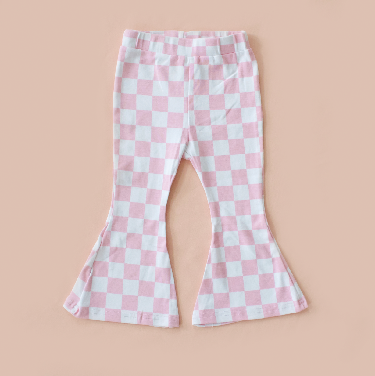 Checkered Kids Flare Pants