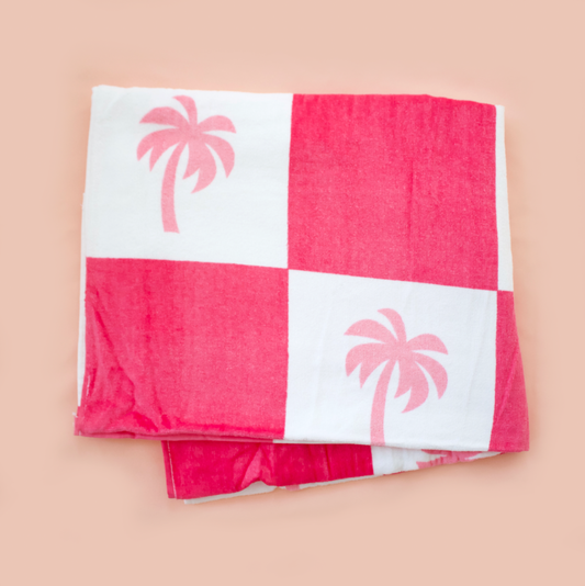 Poppin' Palms Beach Towel