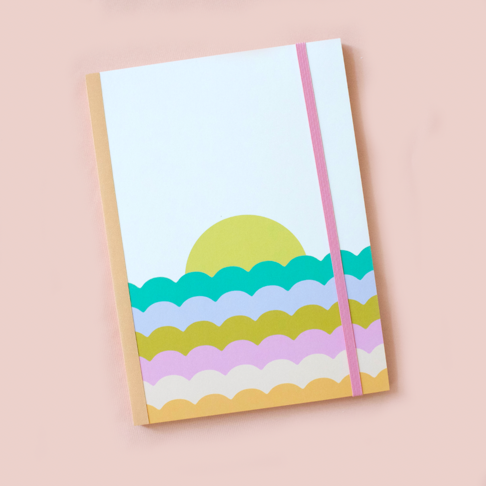 Sunset Scallop Notebook