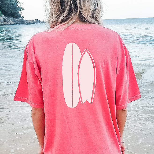 Girls Surf Too Adult Tee