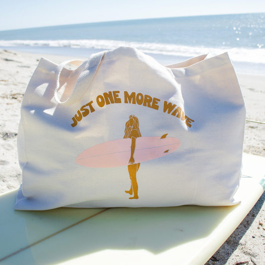 Just One More Wave Oversized Tote