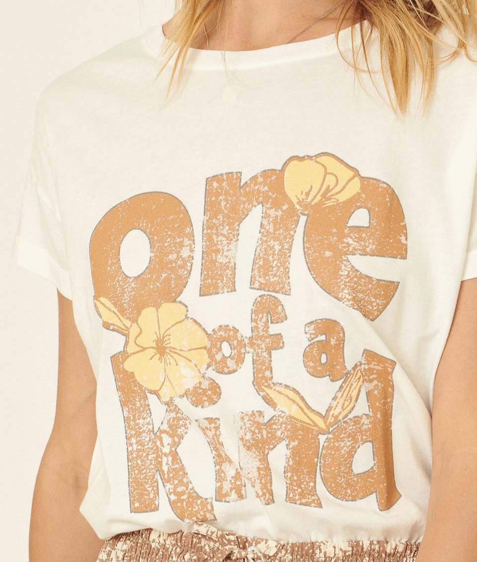 One of A Kind Vintage-Print Tee