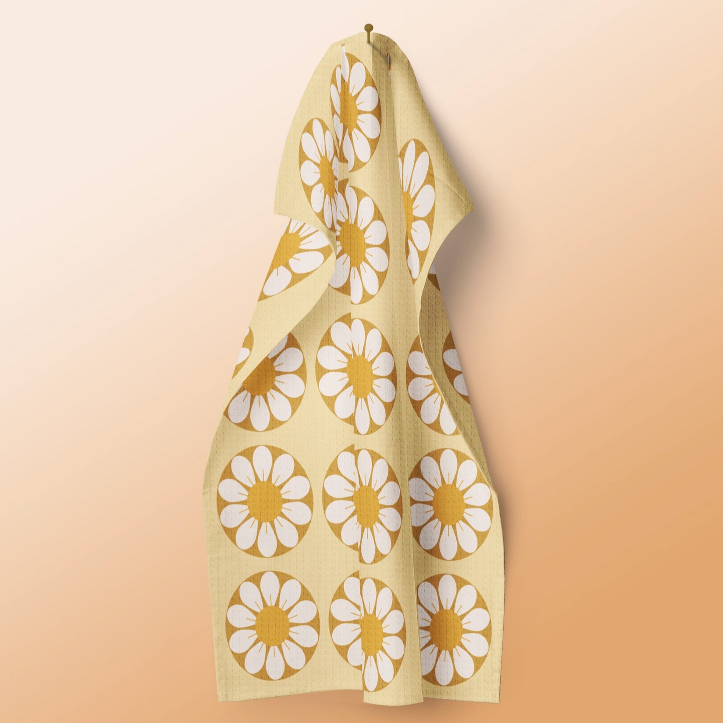 Retro Flower Kitchen Towel