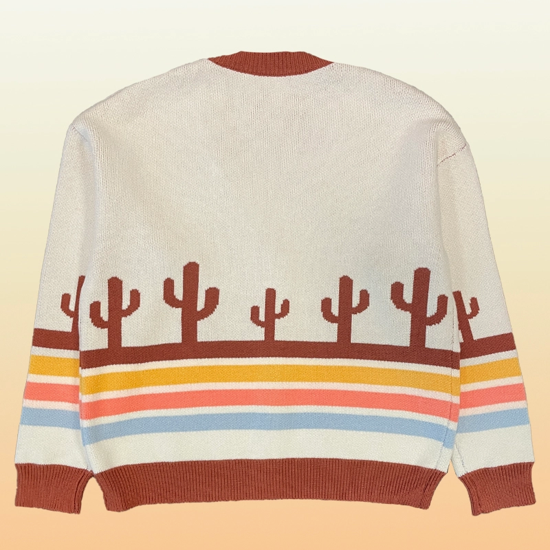 Desert Retro Stripe Cardigan