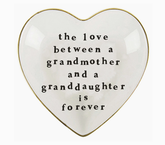 Love Grandma Heart Shaped Trinket Dish