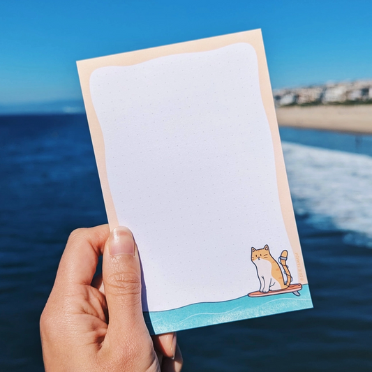 Surfer Cat Notepad