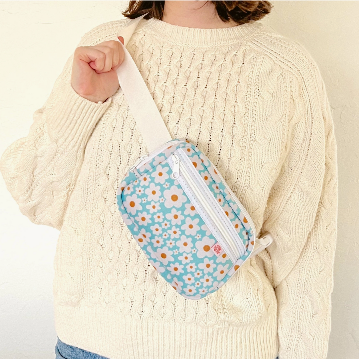 Blue Daisy Crossbody Bag