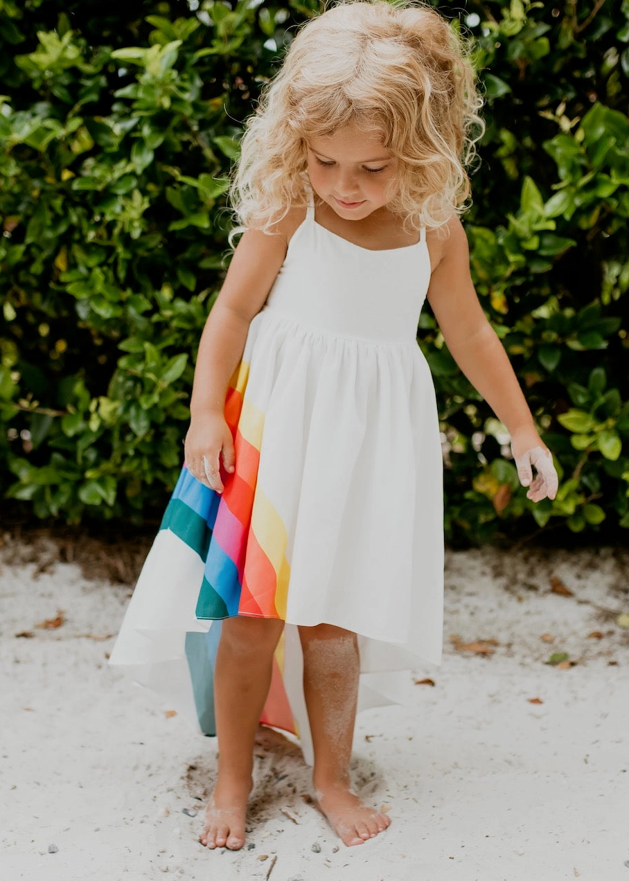 Kids  Rainbow Hi Lo Dress