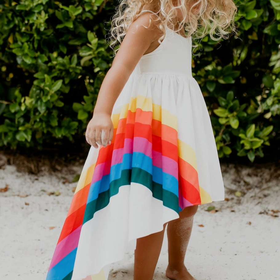 Kids  Rainbow Hi Lo Dress