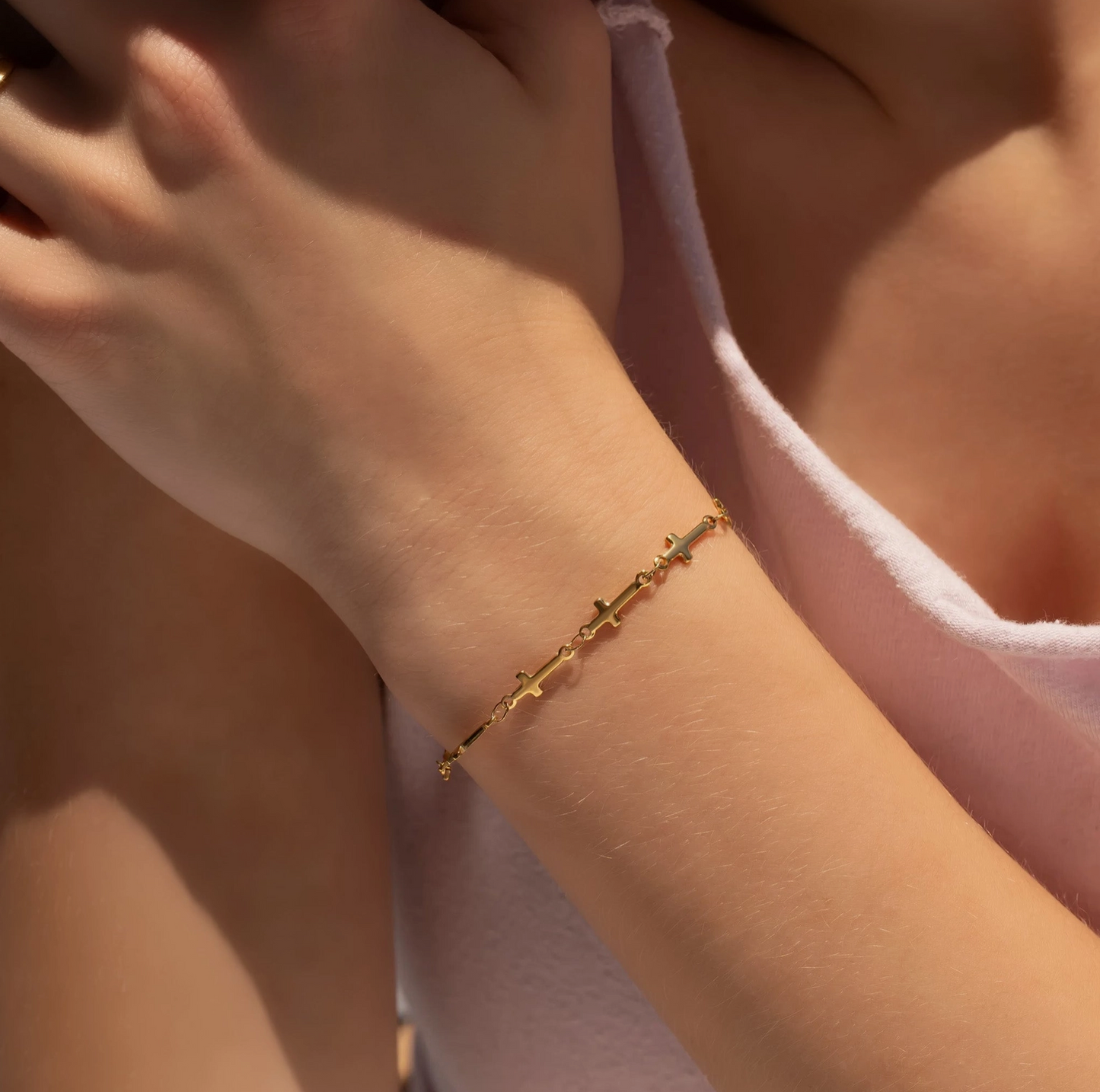 Cross Chain Bracelet