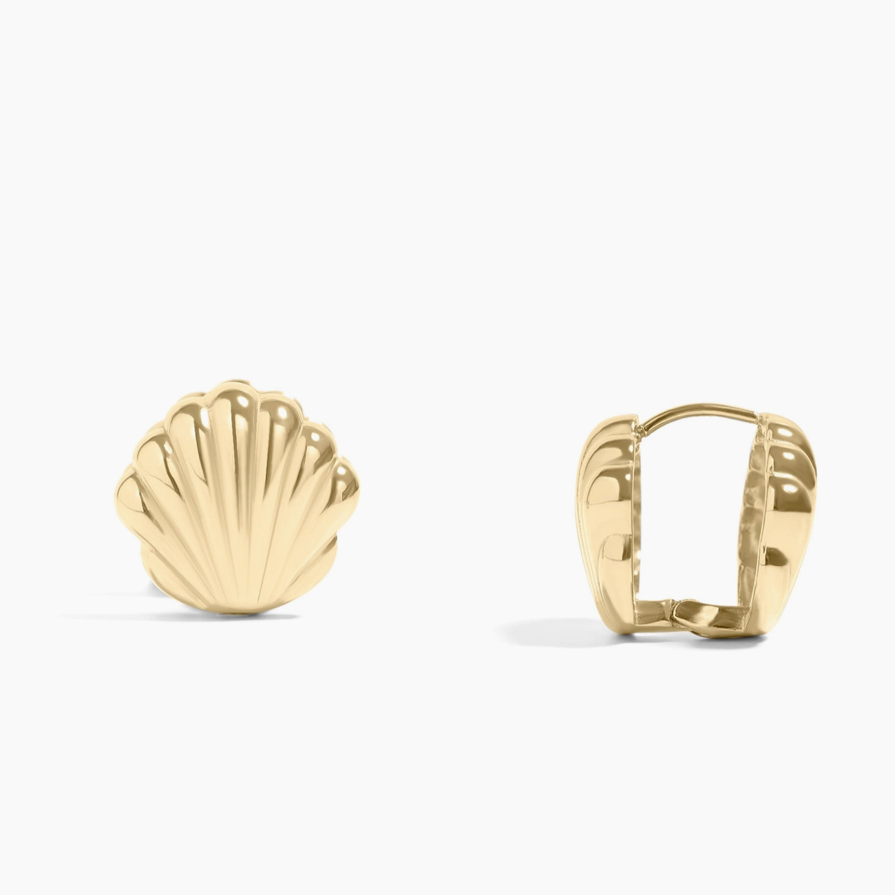 Shell Huggie Earrings