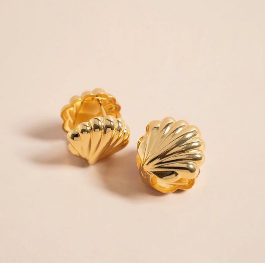Shell Huggie Earrings