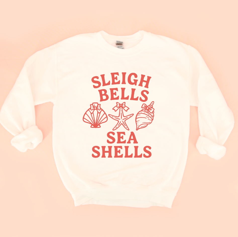Sleigh Bells and Sea Shells Crewneck Sweatshirt