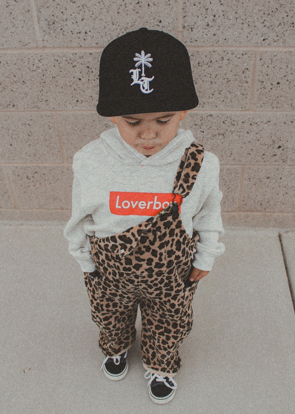 Leopard Print Toddler Overalls