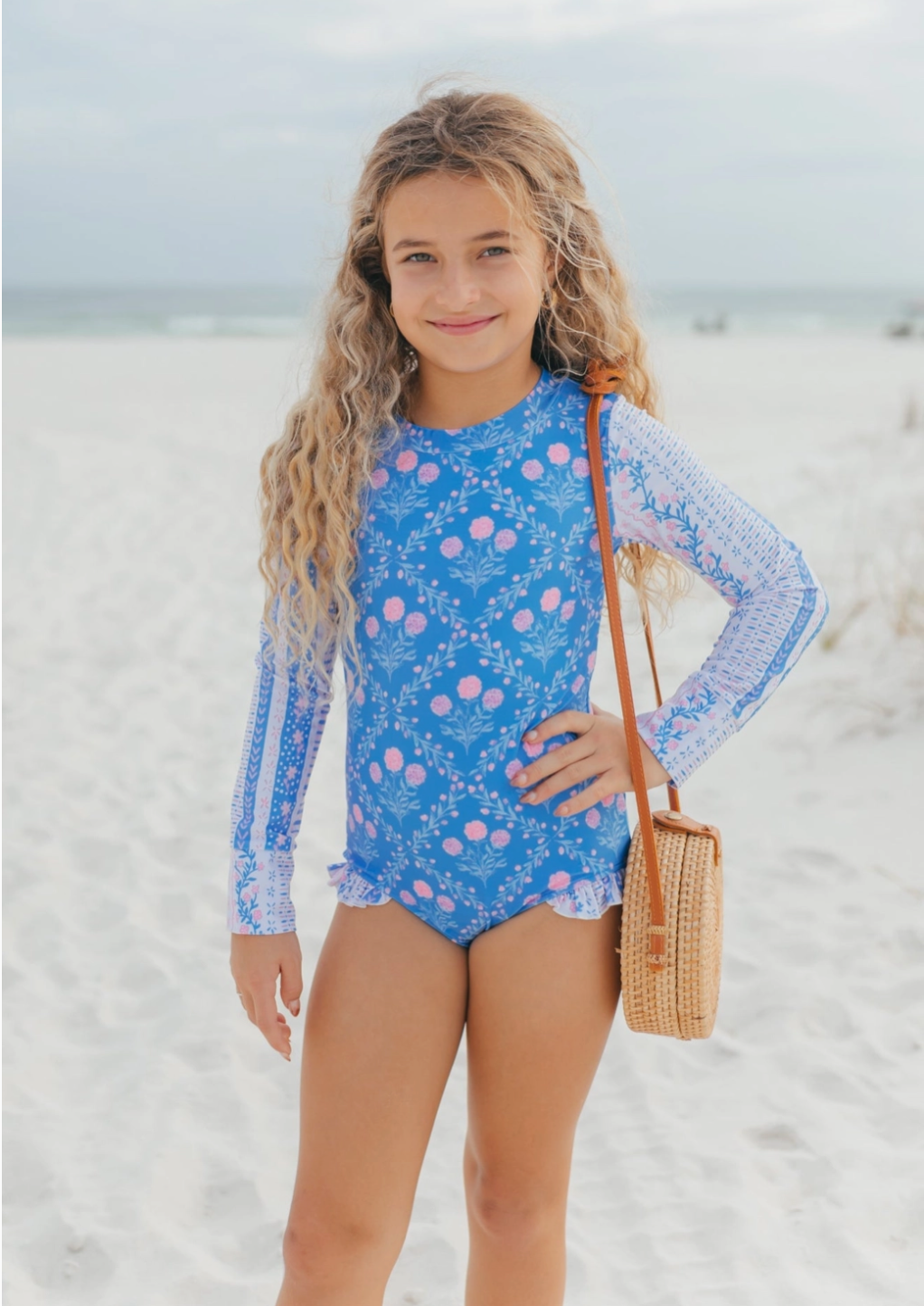 Kids Lainey One Piece Zip Swimsuit