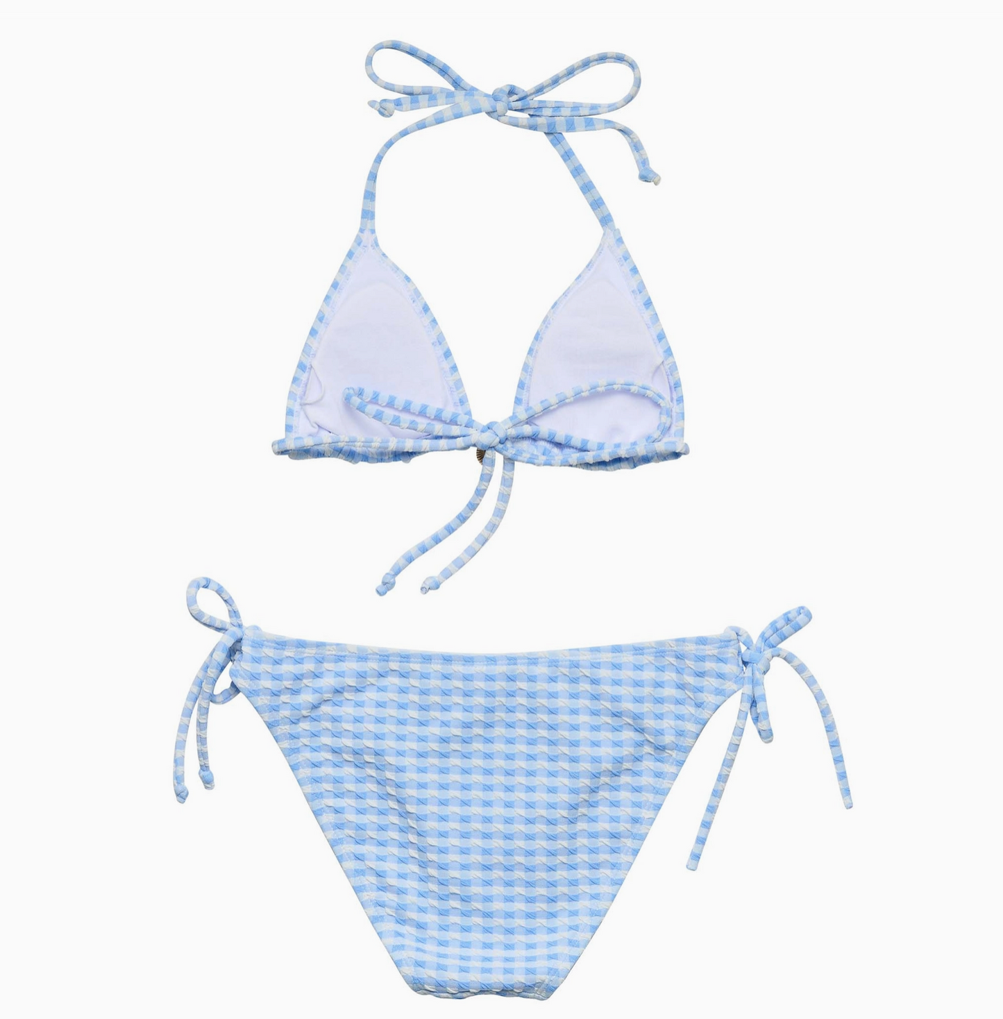 Seaside Gingham Charm GIRLS Triangle Bikini
