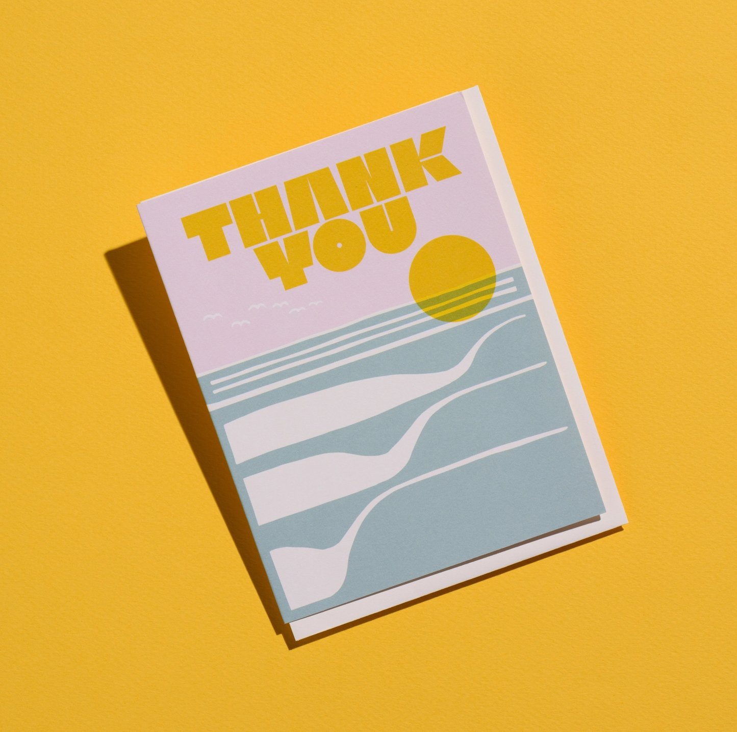 Ocean Sunset Thank You Card