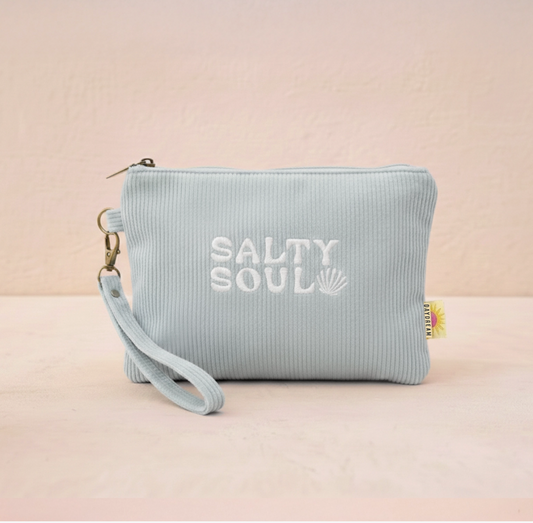 Salty Soul Corduroy Wristlet