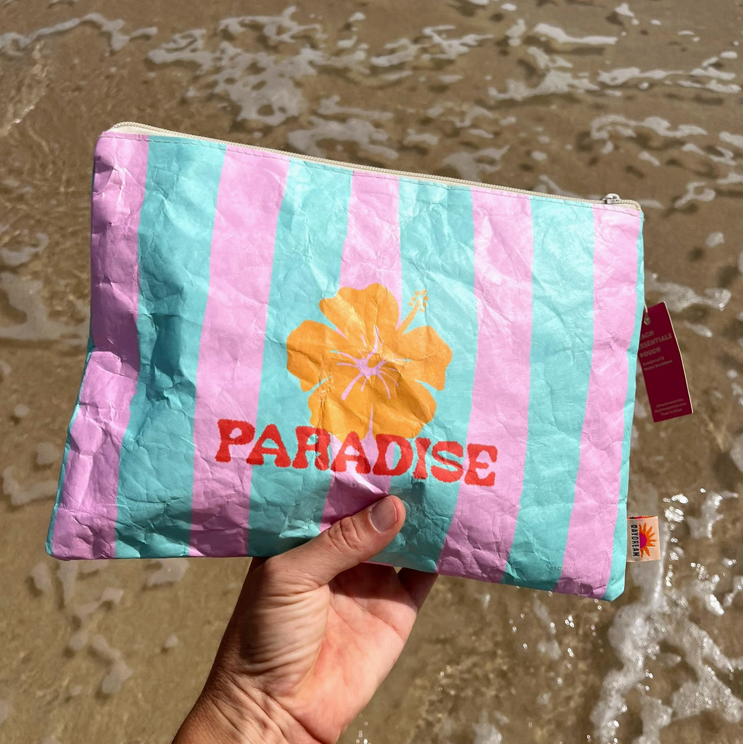 Paradise Sand-Proof Beach Pouch