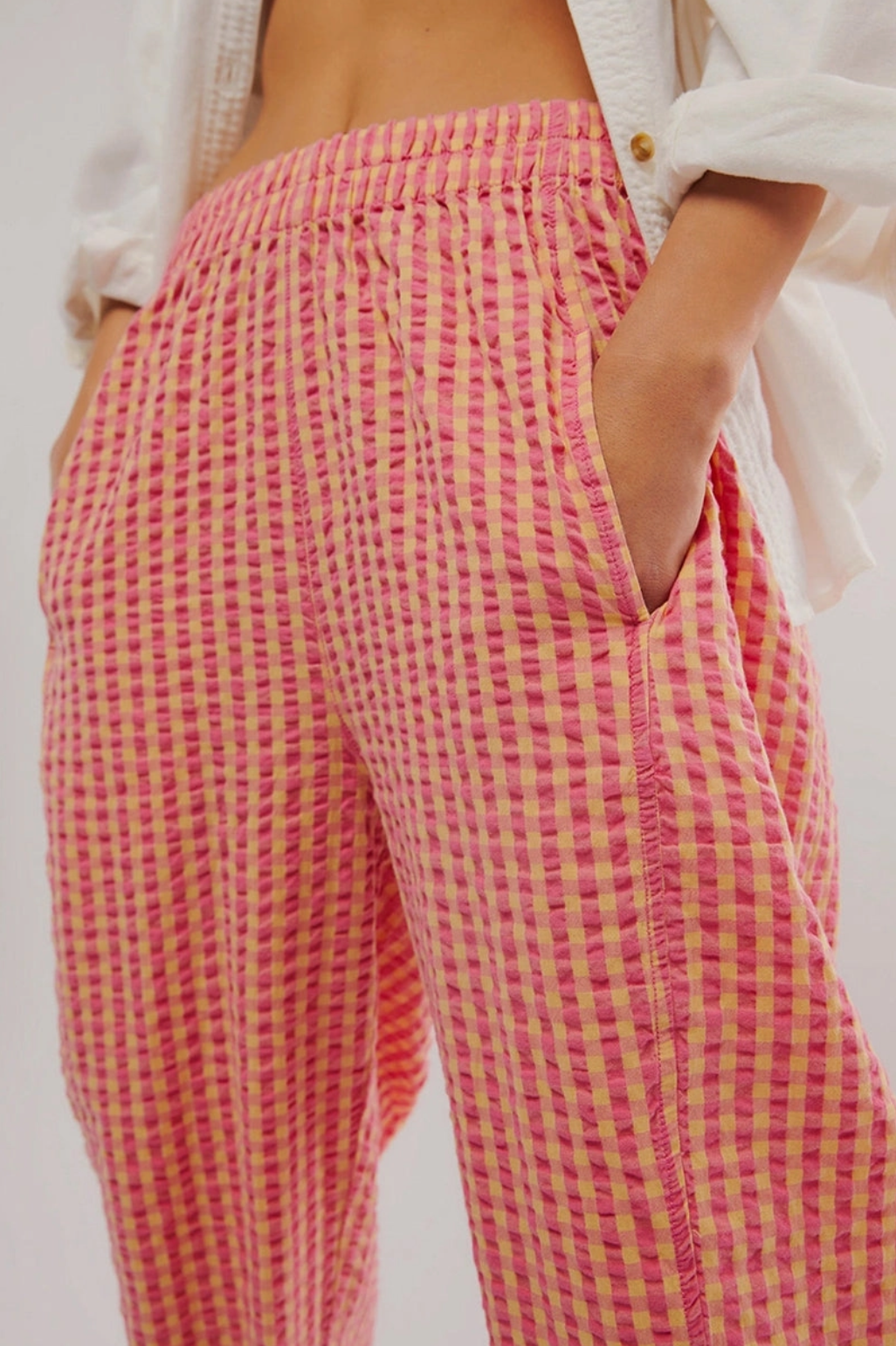 Gingham Check Pants