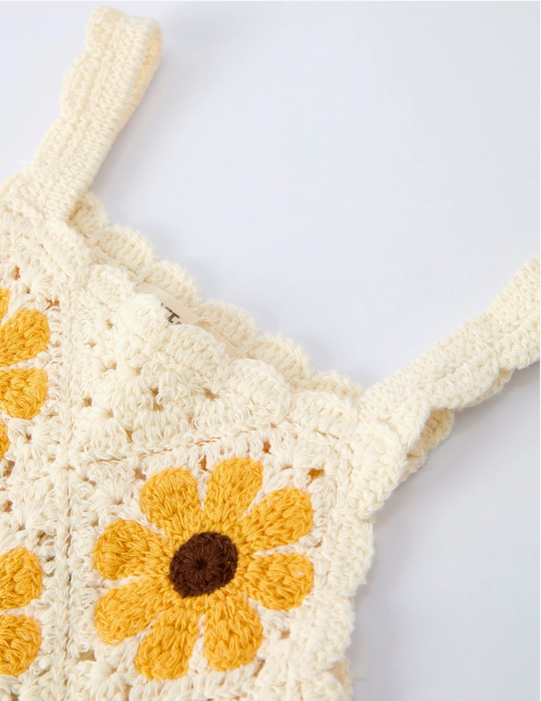 Crochet Sunflower Girls Dress