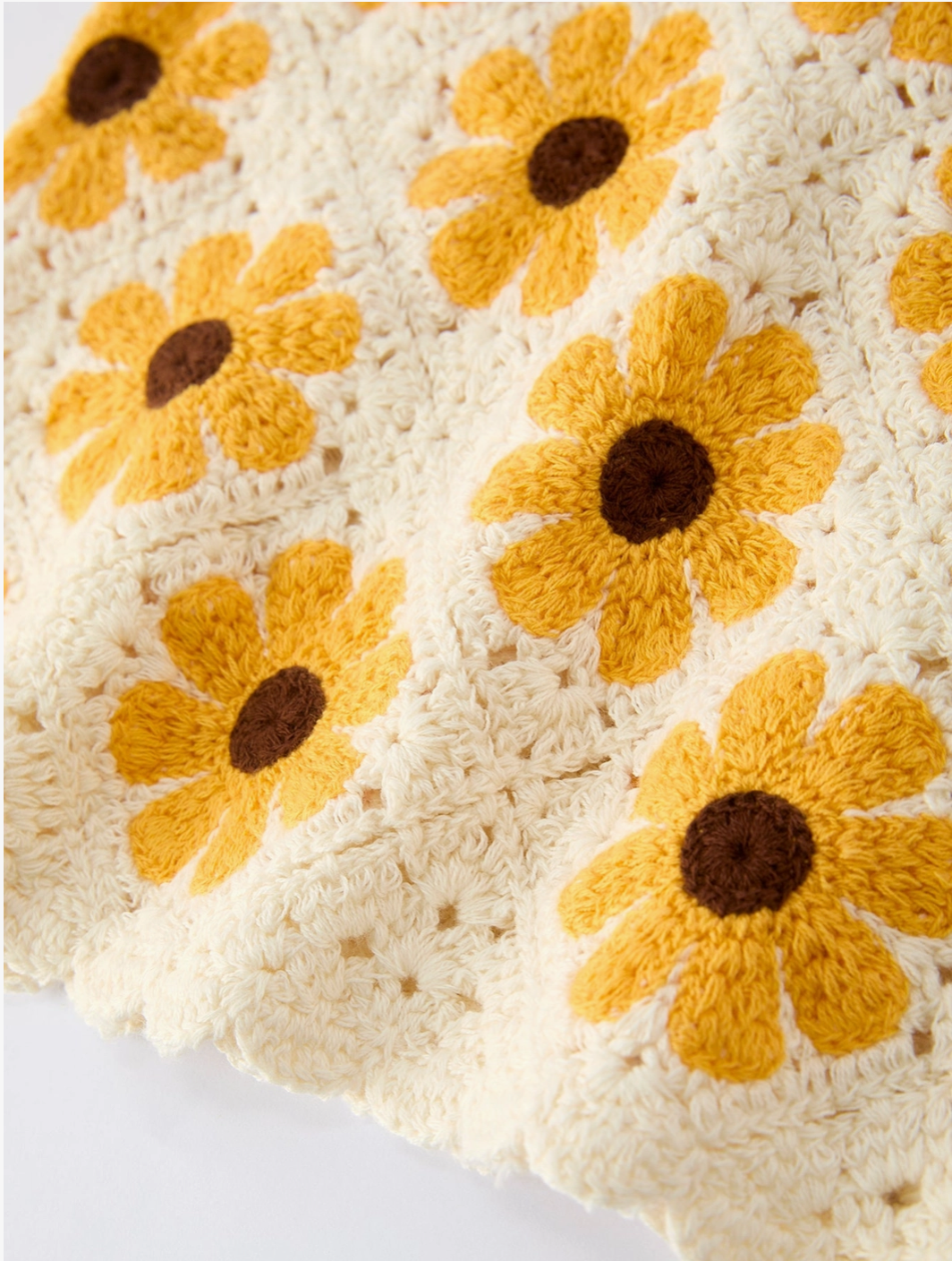 Crochet Sunflower Girls Dress