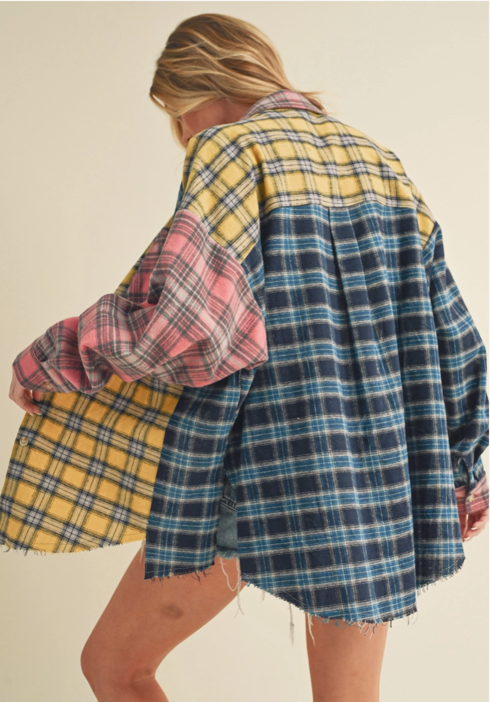 Neela Multi Color Plaid Flannel Shirt
