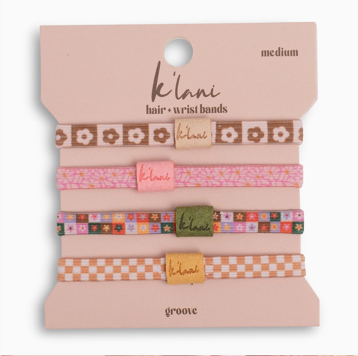 "Groove" Fun Floral Hair + Wrist Bands