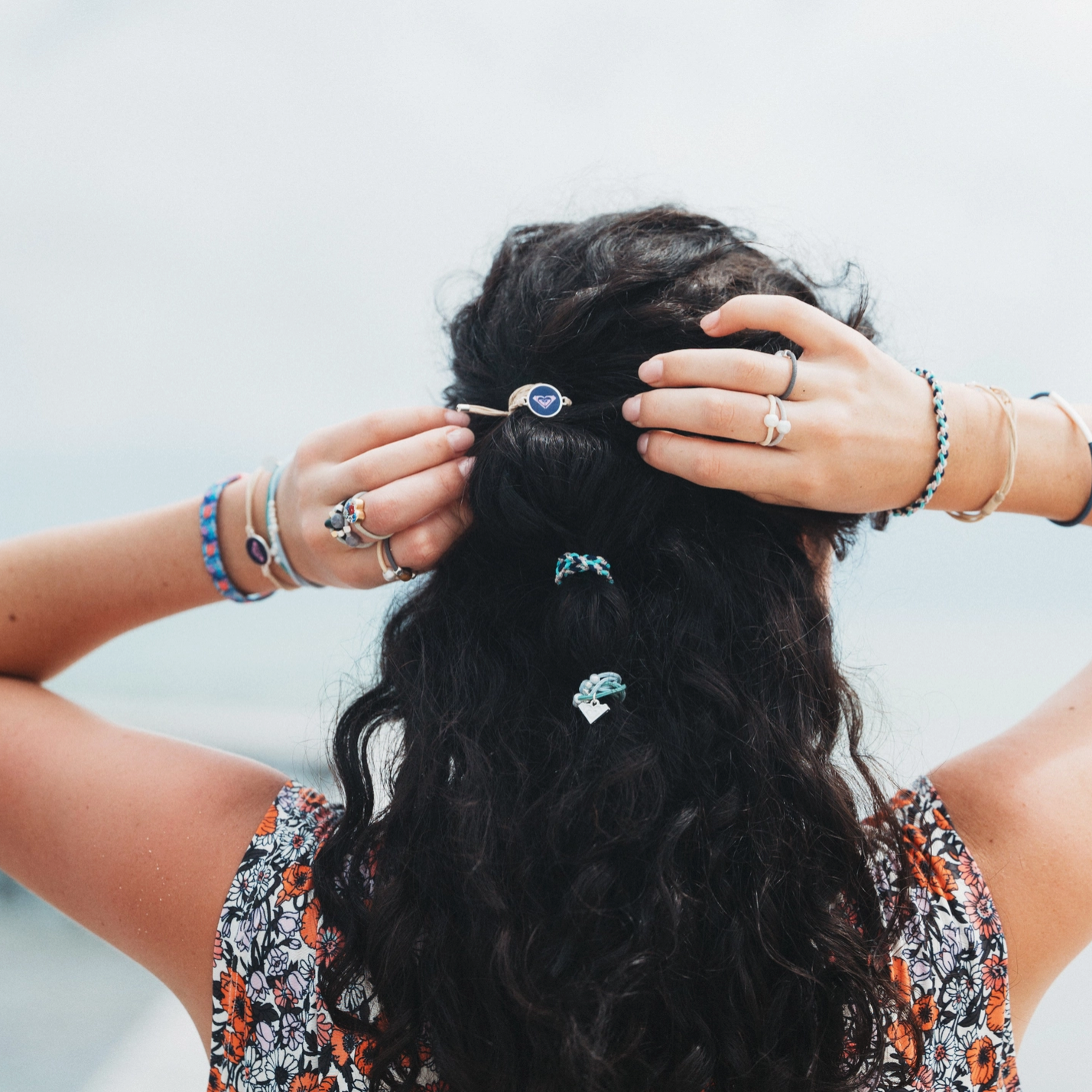"Roxy Ocean Bloom" Hair Tie Bracelets