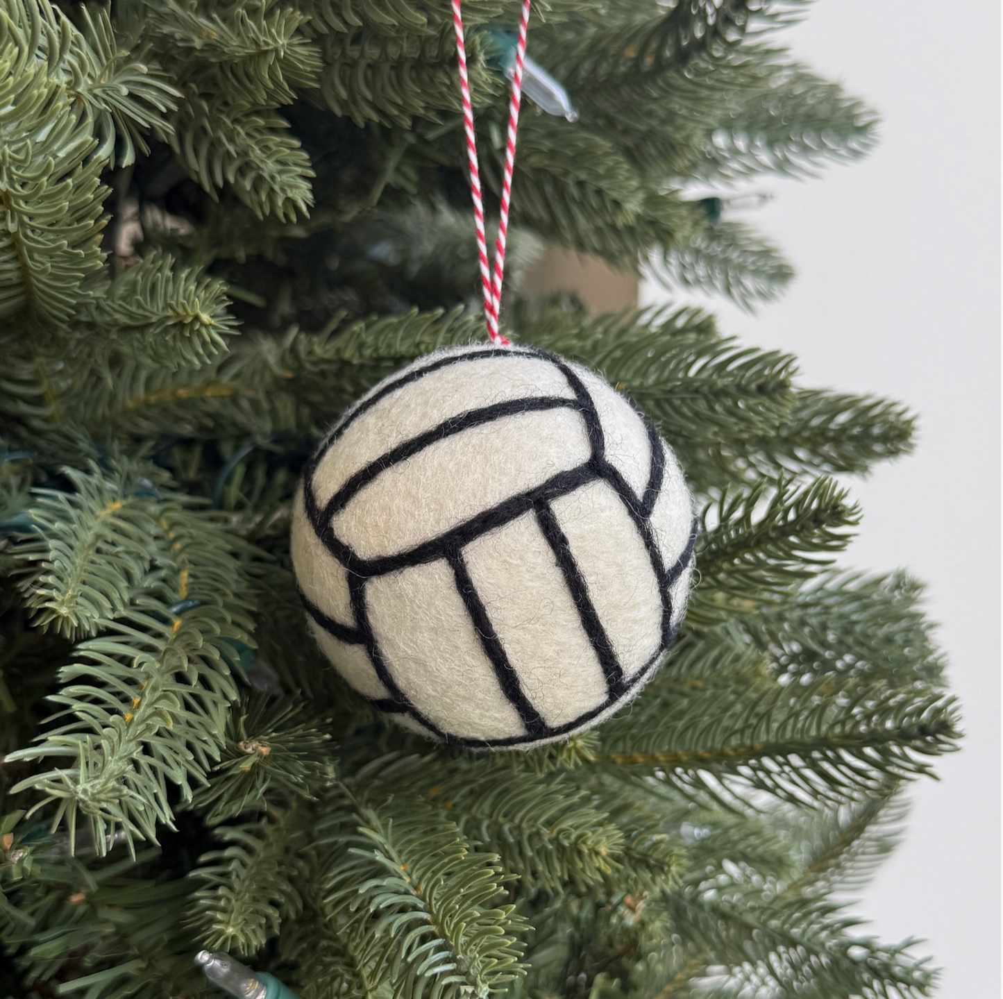 Felt Volleyball  Christmas Ornament