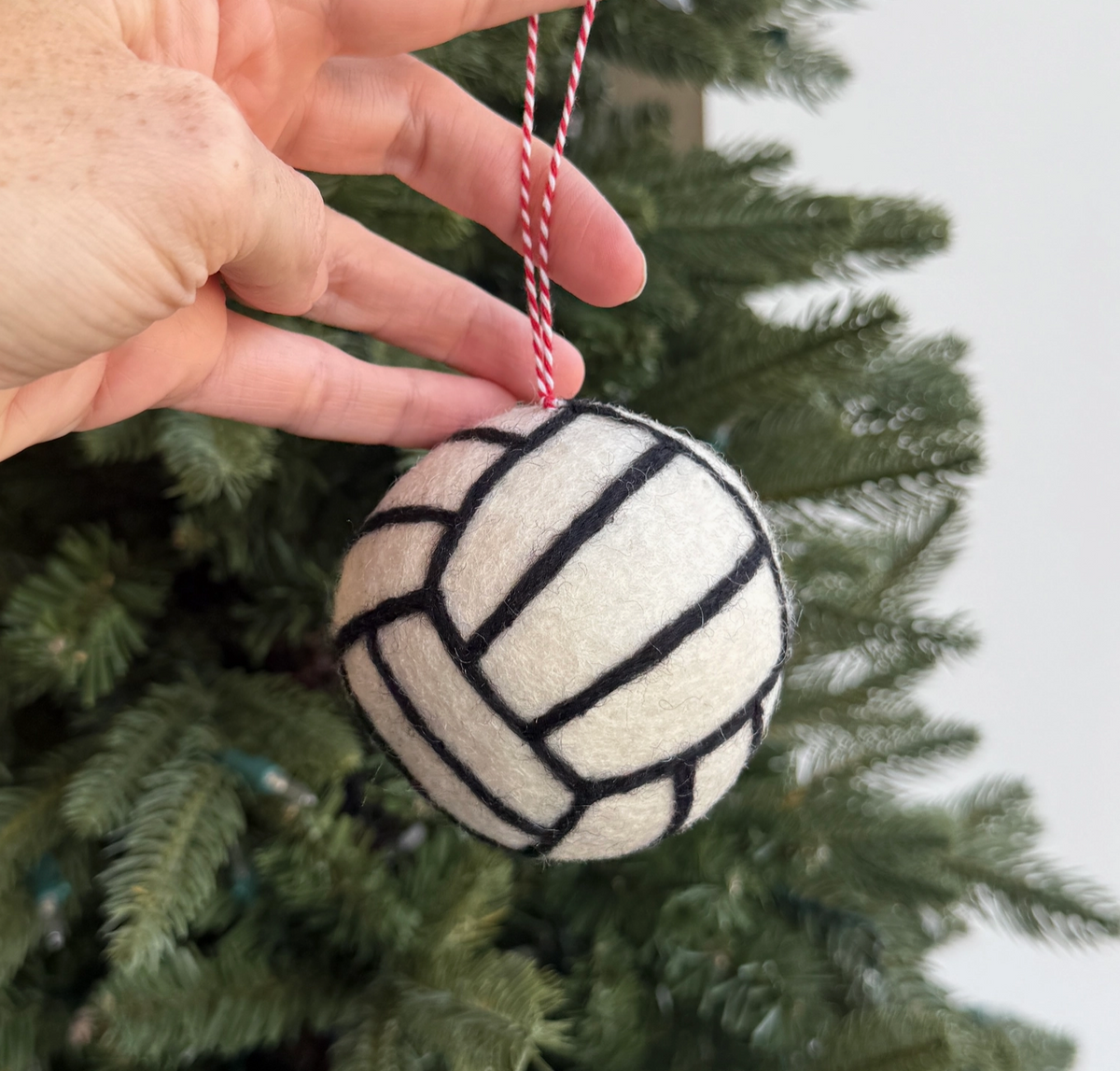 Felt Volleyball  Christmas Ornament