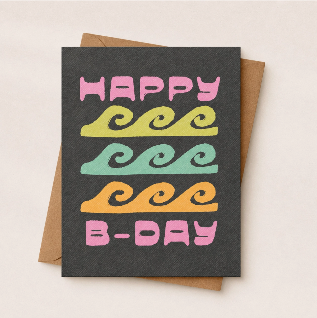 Retro Surf Birthday Card