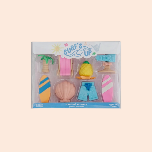 Surf's Up Eraser Set