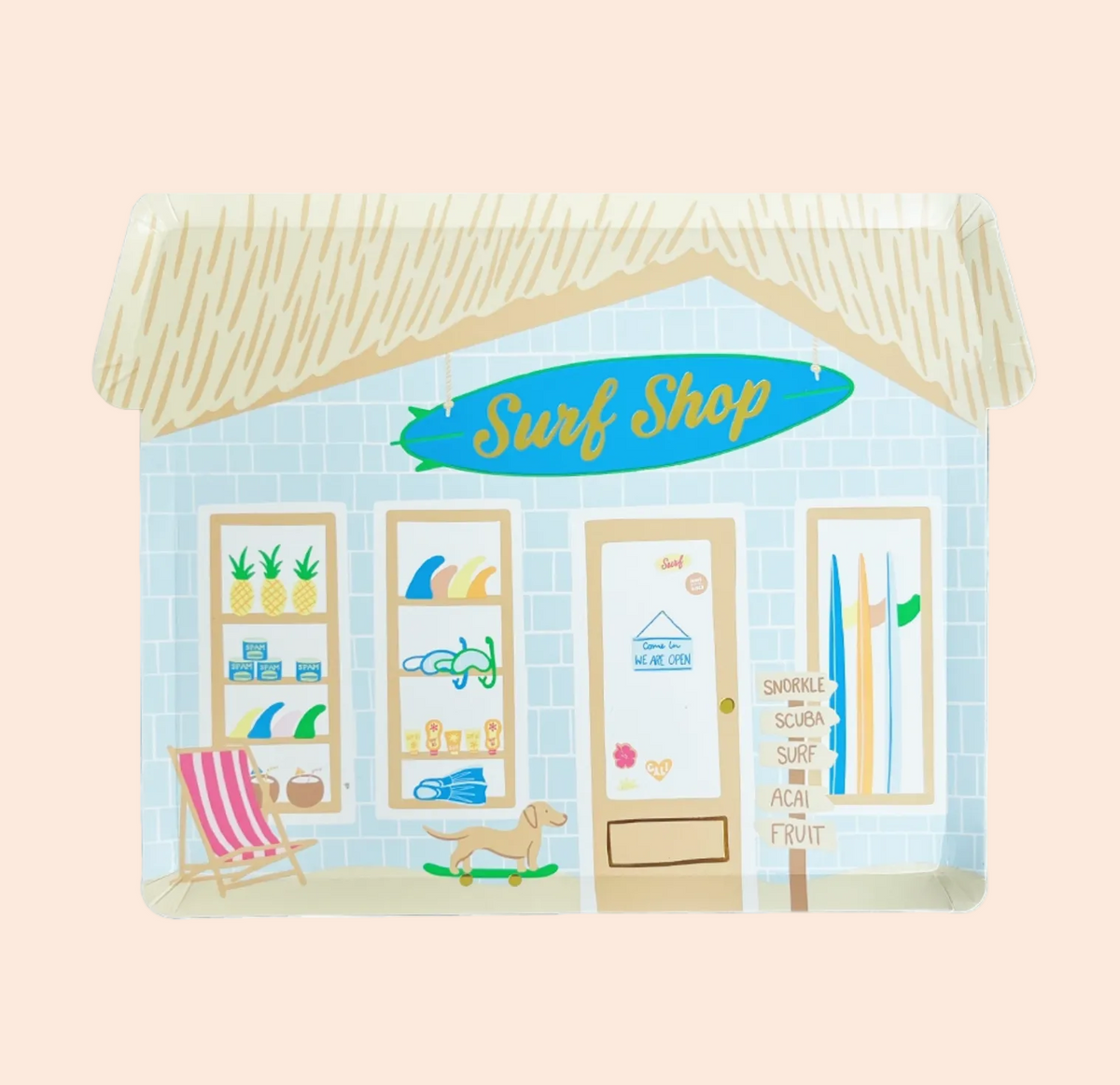 Surf's Up "Surf Shop" Large Plates
