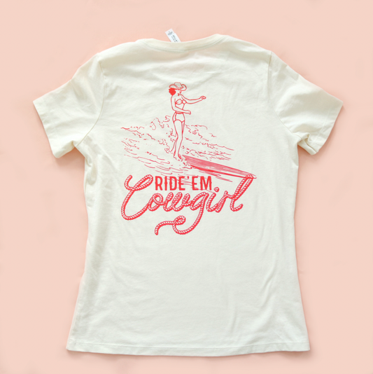 Ride 'Em Cowgirl Surf Tee Women's fit