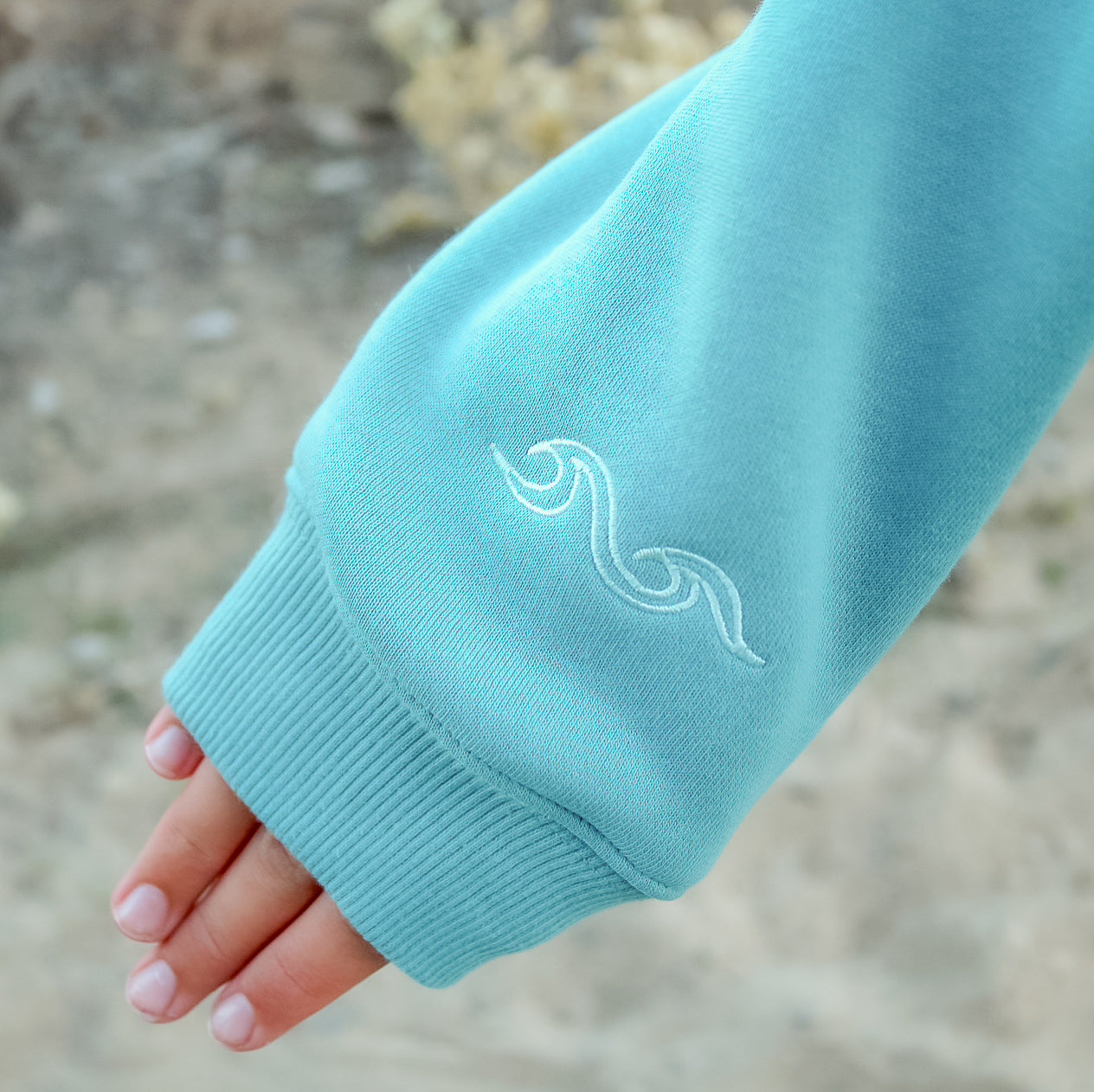 KIDS Sea Glass Surf Embroidered Hoodie