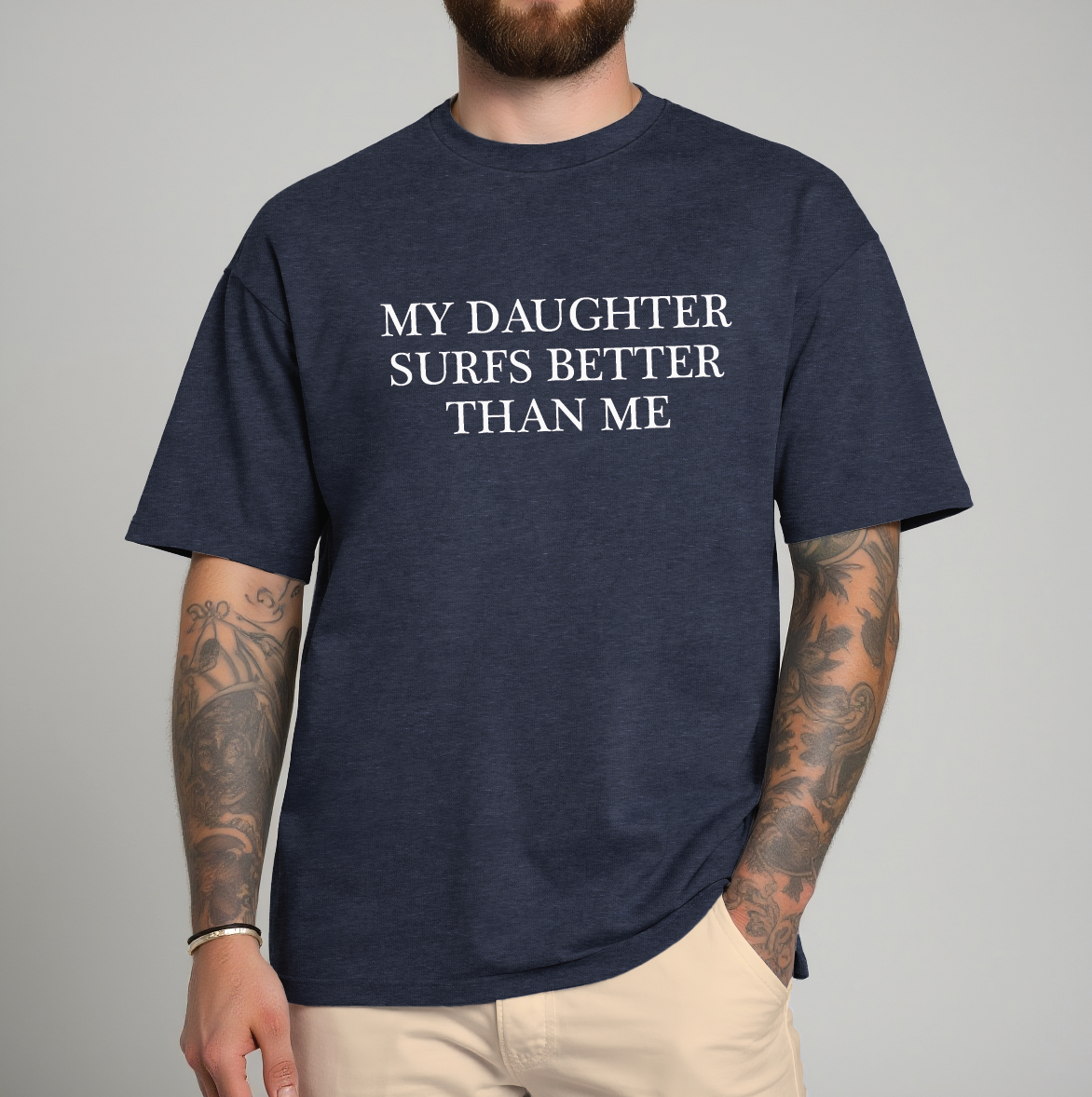 My Daughter Surfs Better Than Me Dad Tee