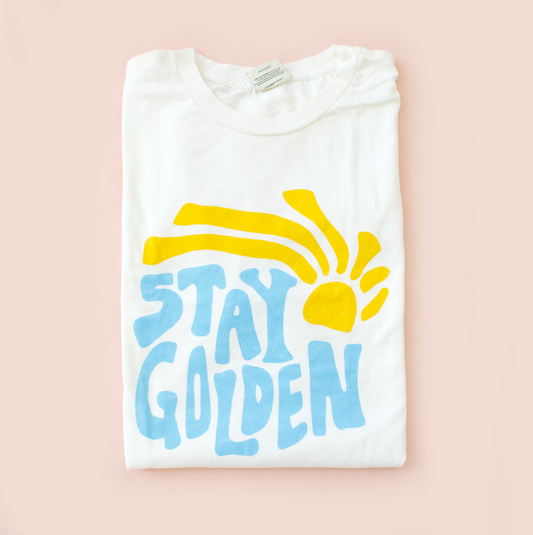 Stay Golden Mineral Washed Graphic Tee