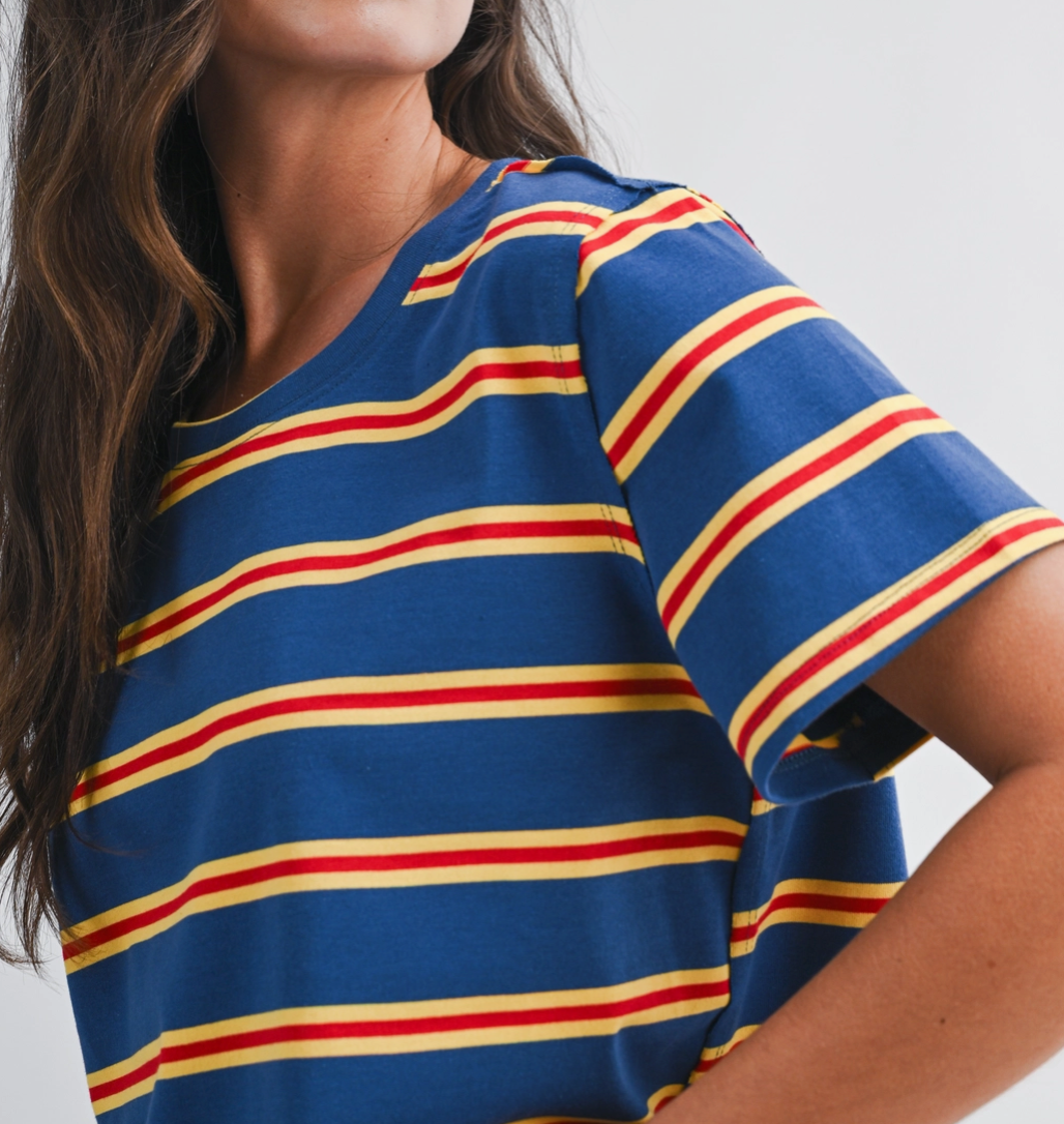 Striped Boxy Tee