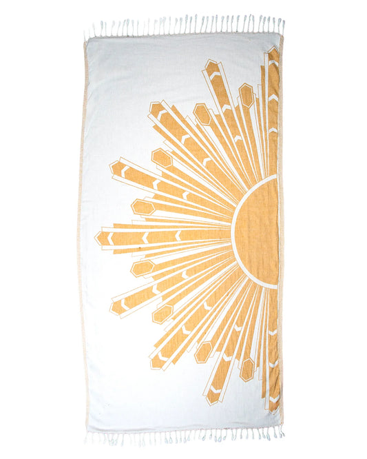 Deco Sunburst Turkish Towel