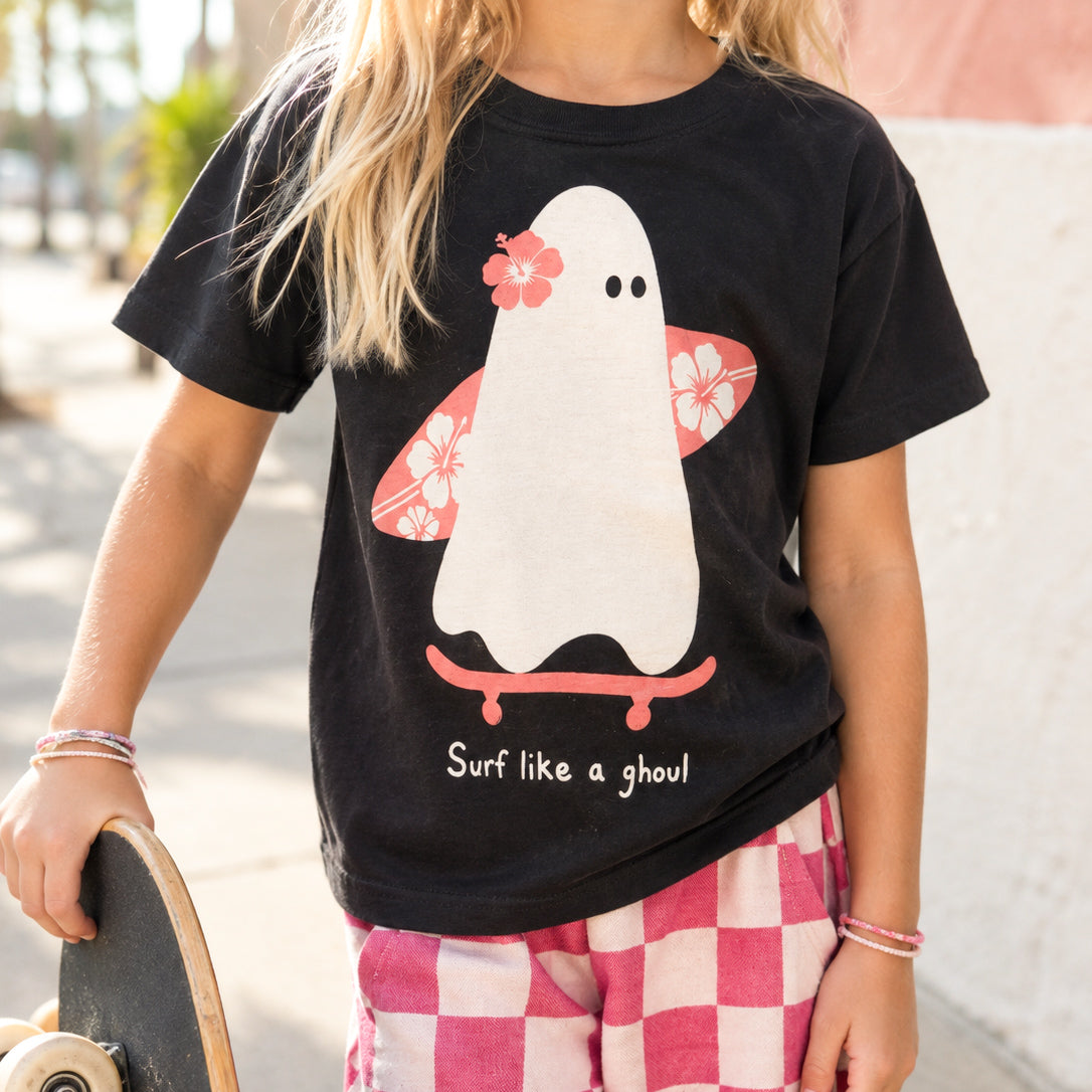 Surf Like a Ghoul Kids Tee