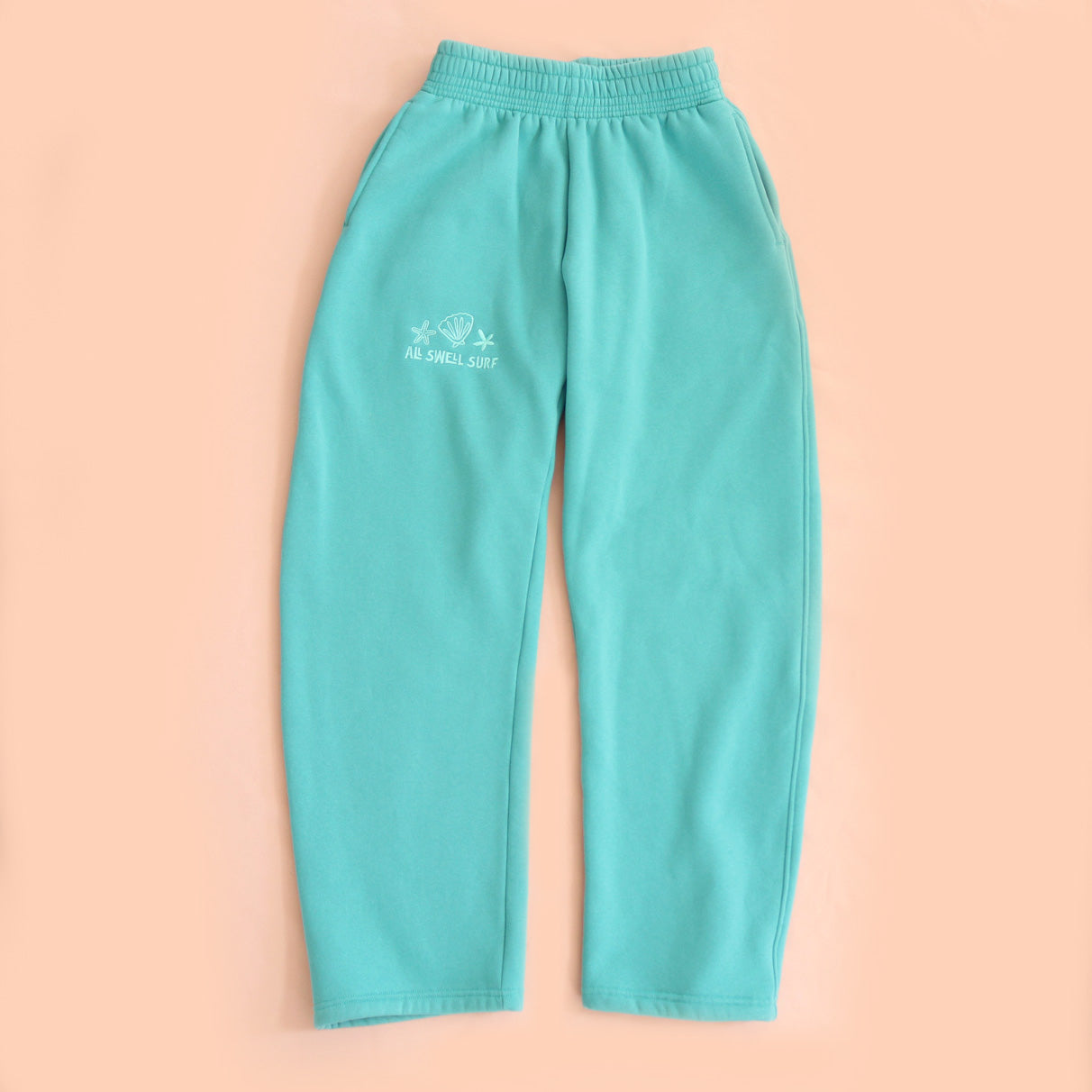 Sea Glass Embroidered Sweatpants