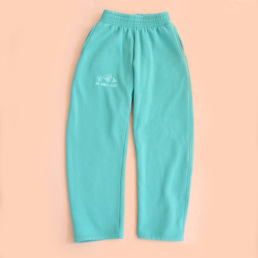Sea Glass Embroidered Sweatpants
