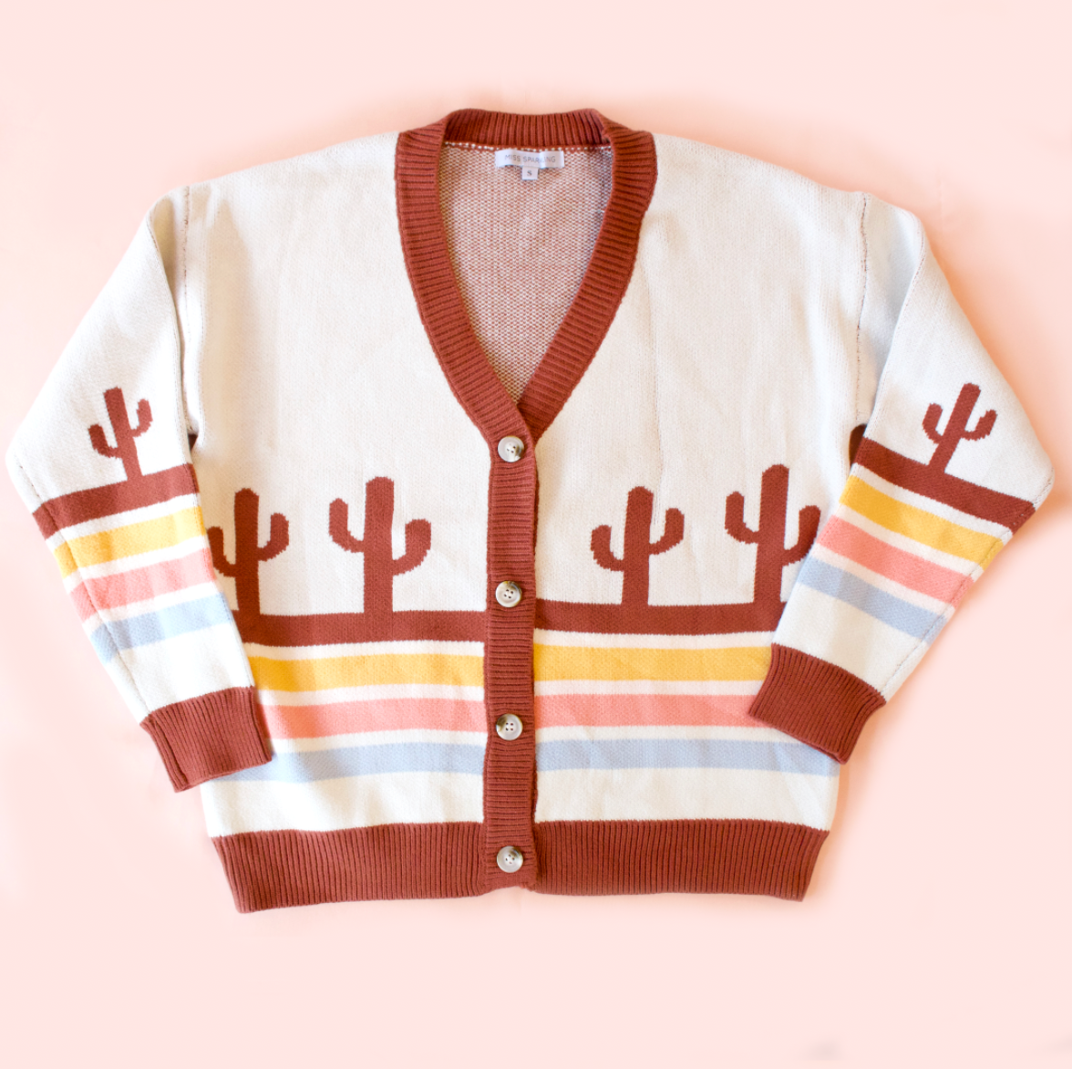 Desert Retro Stripe Cardigan