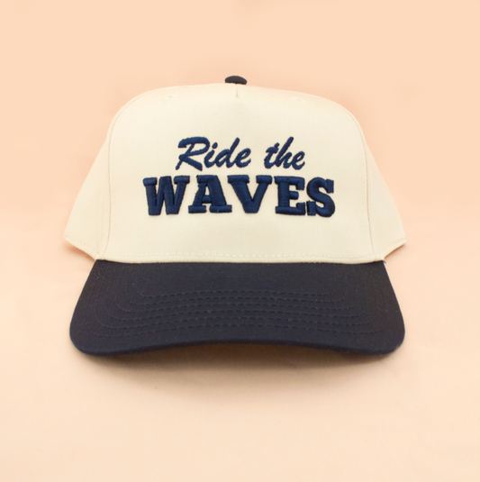 Ride the Waves Canvas Trucker Hat