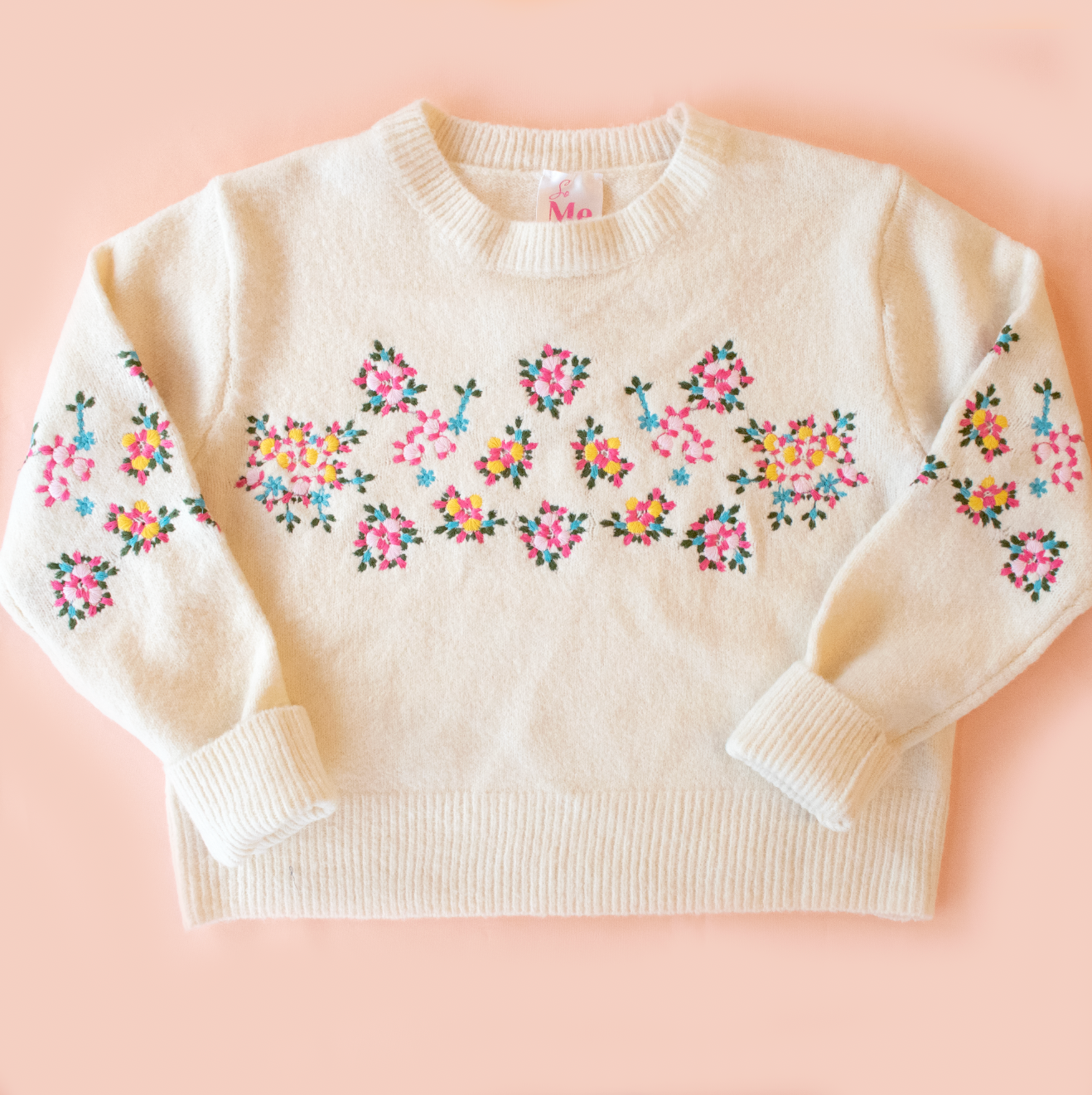 Floral Embroidered Sweater