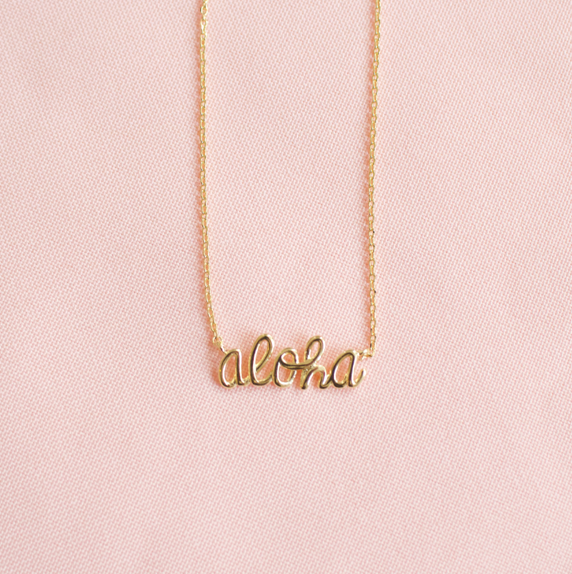 Aloha Print Classic Necklace