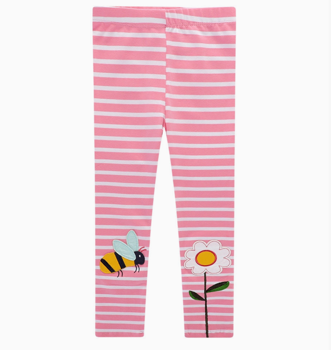 Kids Bee & Flower Leggings